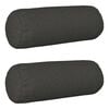 vidaXL Capa almofada 2 pcs HEERLEN Cinzento-Escuro &Oslash; 15 x 40 cm