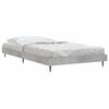 vidaXL Estrutura de cama 90x190 cm derivados de madeira cinza cimento