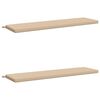 vidaXL Almofadas para Banco SOEST 2 unid. 100% Poli&eacute;ster Creme