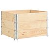 vidaXL Colares para paletes 3 pcs 100x100 cm madeira de pinho maci&ccedil;a