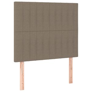 vidaXL Cabeceira Taupe 80x5x118/128 cm Tecido