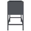 vidaXL Vaso Elevado para Jardim Antracite 60 x 26 x 45 cm Aço