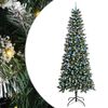 vidaXL &Aacute;rvore de Natal Artificial Verde 240 cm PVC, Pl&aacute;stico e A&ccedil;o