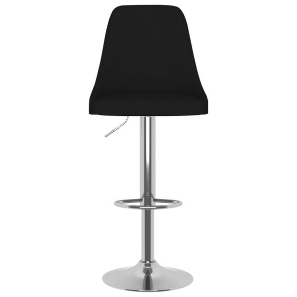 vidaXL Bancos de bar 2 pcs tecido preto