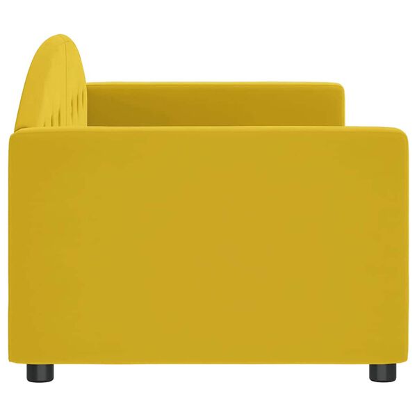 vidaXL Sof&aacute;-cama 80x200 cm veludo amarelo