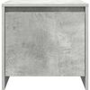 vidaXL Mesas de cabeceira 2 pcs 45x34x44,5 cm contrapl. cinza cimento