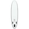 vidaXL Conjunto prancha de paddle SUP insufl&aacute;vel preto e branco