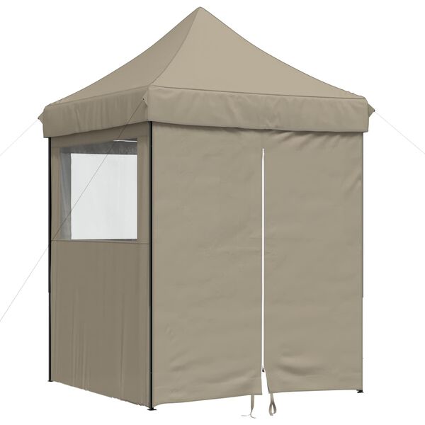 vidaXL Tenda de Festa Cinzento-acastanhado 200 x 200 x 306 cm