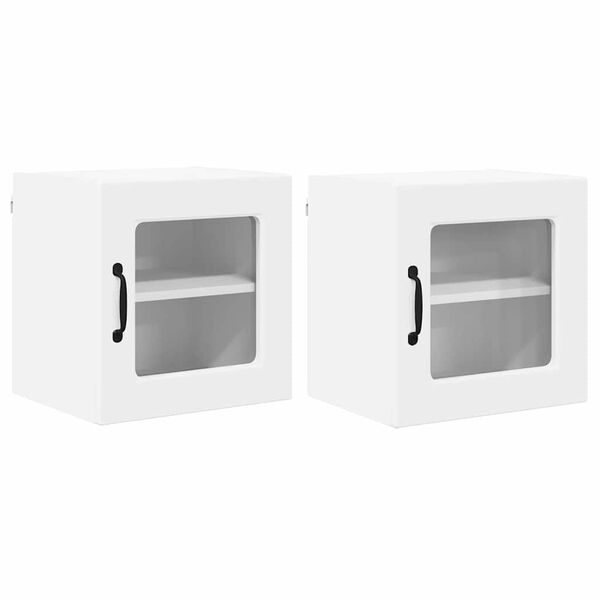 vidaXL Arm&aacute;rio de Cozinha com prateleira 2 pcs Branco 40 x 31 x 40 cm