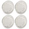vidaXL Tampas de ventila&ccedil;&atilde;o de ar 4 unid. Prateado 125 mm