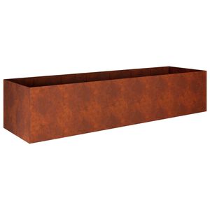 vidaXL Vaso de Jardim Ferro Enferrujado 280 x 80 x 60 cm A&ccedil;o Corten