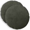 vidaXL Capa almofada 2 pcs HEERLEN Antracite &Oslash; 30 cm cord&atilde;o