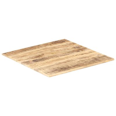 vidaXL Tampo de mesa madeira de mangueira maciça 15-16 mm 70x70 cm