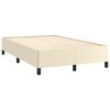 vidaXL Moldura de cama sem creme de colch&atilde;o 120x190 cm couro do falso