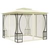 vidaXL Gazebo com redes 300x300x265 cm creme