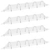 vidaXL T&uacute;neis de rede 4 pcs 1,5x5 m fibra de vidro e PP