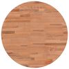vidaXL Tampo de mesa redondo &Oslash;50x1,5 cm madeira de faia maci&ccedil;a