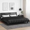 vidaXL Duvet de Ano Inteiro Preto 220 x 240 cm Cetim e Microfibra
