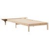 vidaXL Cama com Mesas Laterais Natural 100 x 220 cm