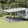 vidaXL Tapete de campismo para tenda 400x700 cm PEAD antracite/branco