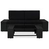 vidaXL 3 pcs conjunto lounge para jardim vime PE preto
