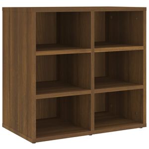 vidaXL Sapateira 52,5x30x50 cm carvalho castanho