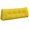 vidaXL Travesseiro para Costas Amarelo 140 x 24 x 50 cm Veludo