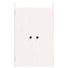 vidaXL Portas cozinha p/ exterior MEPPEL 2 pcs 50x9x82 cm pinho maci&ccedil;o branco
