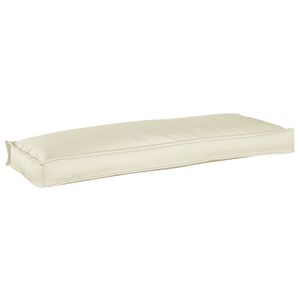 vidaXL Almofada Creme 110 x 40 x 8 cm Tecido Oxford