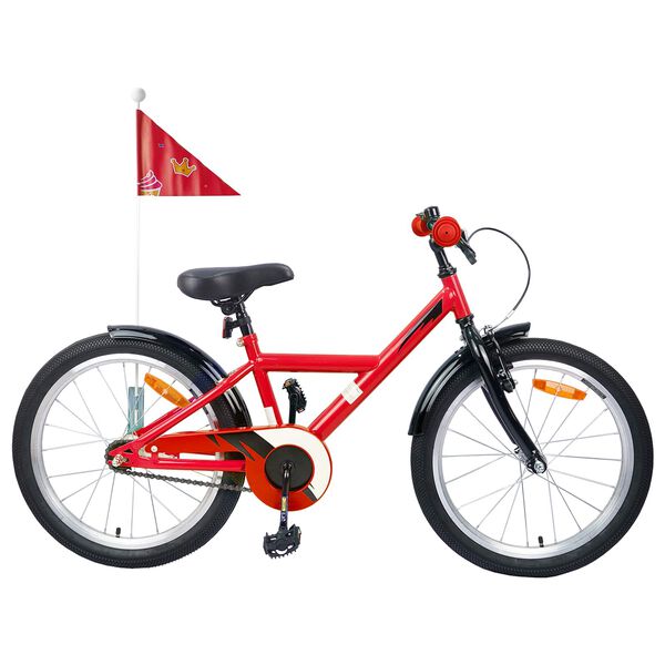 vidaXL Bicicleta Infantil 18 Polegadas para 5-7 anos Vermelho