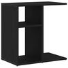 vidaXL Mesa Lateral Carvalho Preto 50 x 30 x 50 cm