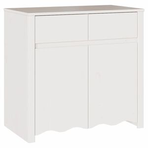vidaXL Buffet Drammen Branco 79 x 43 x 75.5 cm Madeira de pinho maci&ccedil;a
