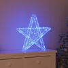vidaXL Estrela 3D com 50 LEDs Azul 55 x 53,5 x 10 cm Acr&iacute;lo