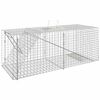 vidaXL Armadilha para animais 64,5x25x26,5 cm Ferro galvanizado