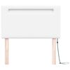 vidaXL Cabeceira LED Branco 100 cm Couro Sint&eacute;tico