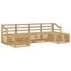 vidaXL Conjunto de Sof&aacute;s para Exterior 6 unid. Branco