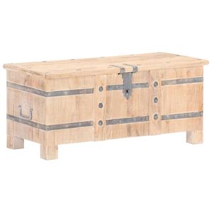 vidaXL Ba&uacute; 90x40x40 cm madeira de ac&aacute;cia maci&ccedil;a