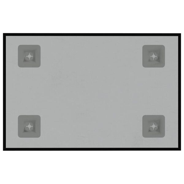 vidaXL Quadro magn&eacute;tico de parede 30x20 cm vidro temperado preto