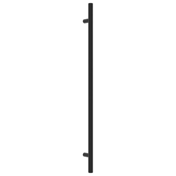 vidaXL Puxadores para m&oacute;veis 20 pcs 320 mm a&ccedil;o inoxid&aacute;vel preto