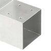 vidaXL Base para poste em forma de L 71x71 mm metal galvanizado