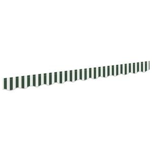 vidaXL Substitui&ccedil;&atilde;o de Valance de Toldo Verde e Branco 230 x 20 cm