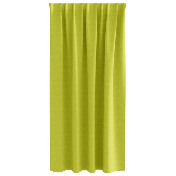 vidaXL Cortinas Blackout com Argolas 2 pcs Verde 175 x 140 cm
