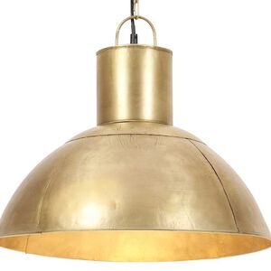 vidaXL Candeeiro suspenso redondo 25 W 48 cm E27 bronze