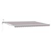 vidaXL Toldo Retr&aacute;til El&eacute;trico Cinza Claro e Branco 4 &times; 3,5 m