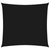 vidaXL Para-sol estilo vela tecido oxford quadrado 6x6 m preto