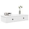 vidaXL Prateleira parede c/ gavetas 80x34x17 cm deriv. madeira branco