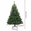 vidaXL &Aacute;rvore de Natal Artificial com 150 LEDs Verde 120 cm PE e PVC