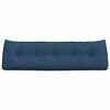vidaXL Travesseiro para Costas Azul 160 x 24 x 50 cm tecido
