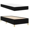 vidaXL Estrutura da Cama com colch&atilde;o Preto 100 x 200 cm tecido