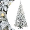 vidaXL &Aacute;rvore de Natal Articulada Artificial Branco 210 cm PE e PVC